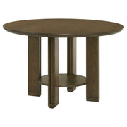 Juego de comedor redondo Ottowa de altura de mostrador marrón
