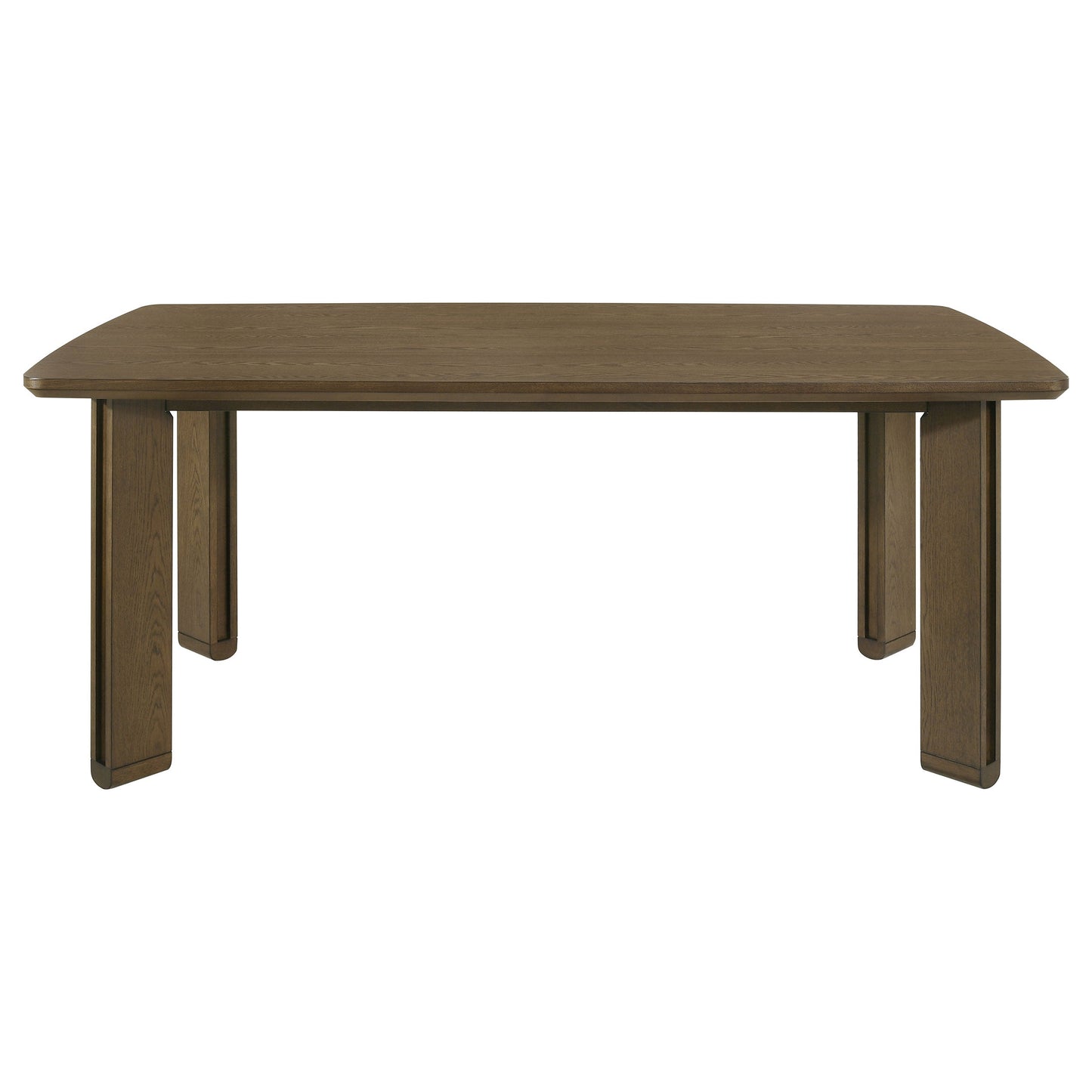 Juego de mesa de comedor rectangular de madera Ottowa marrón