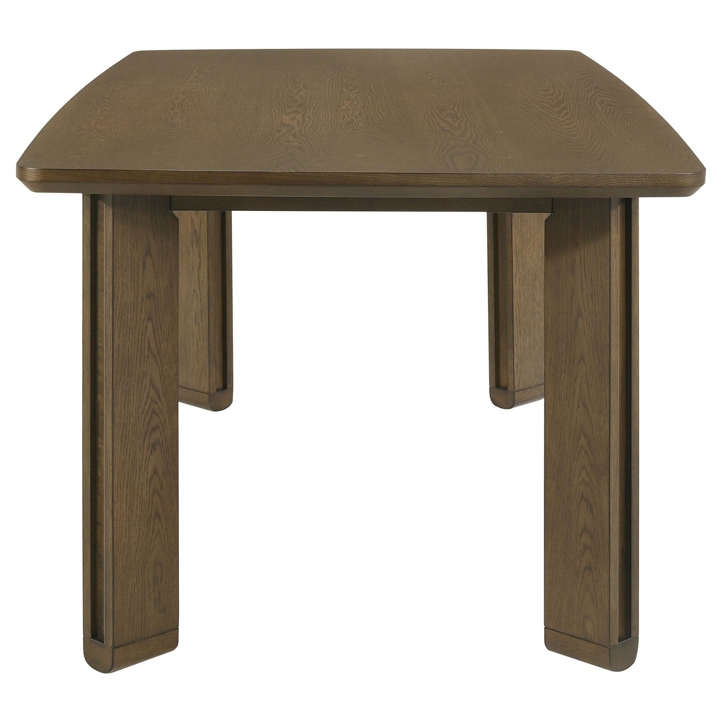 Juego de mesa de comedor rectangular de madera Ottowa marrón