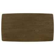 Juego de mesa de comedor rectangular de madera Ottowa marrón