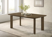 Mesa de comedor rectangular de madera Ottowa de 71 pulgadas, color marrón