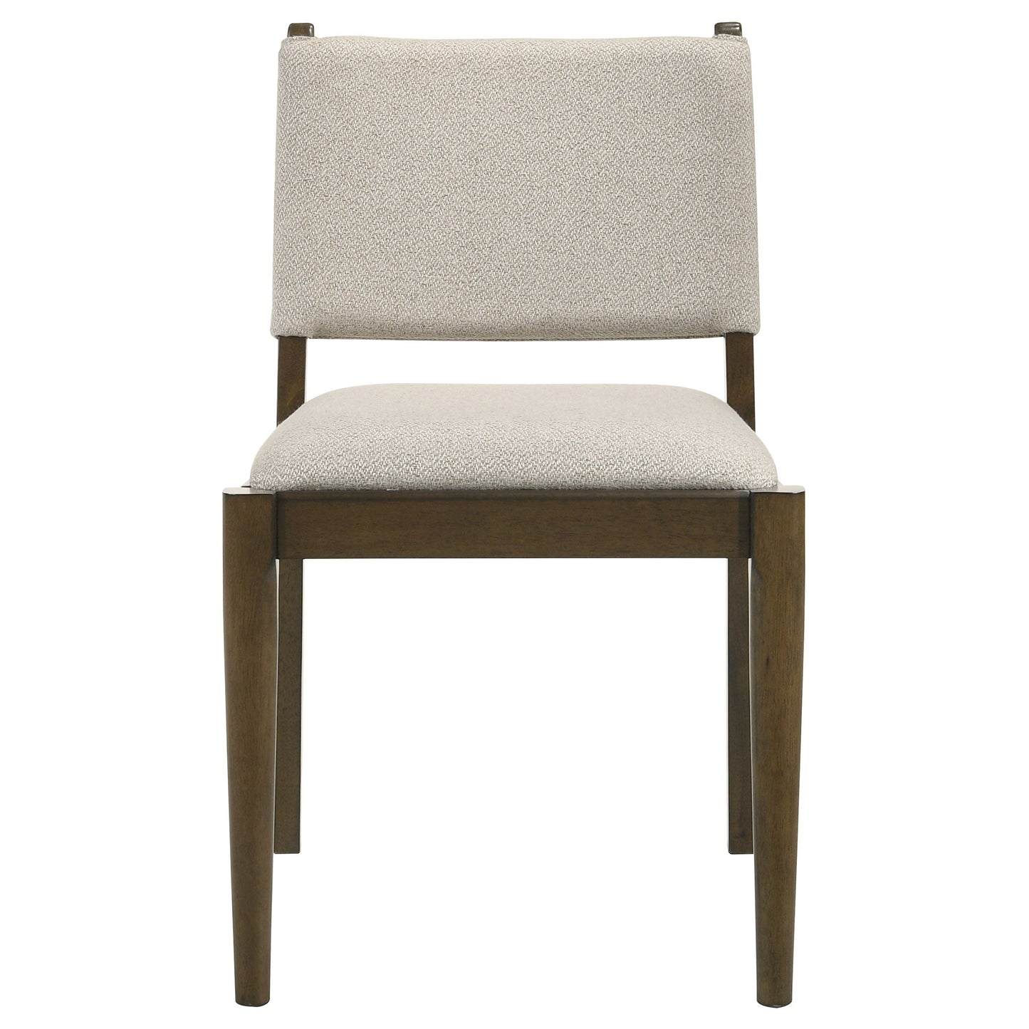 Silla de comedor tapizada Ottowa marrón (juego de 2)