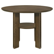 Juego de comedor redondo Ottowa de altura de mostrador marrón