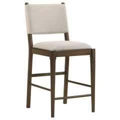 Silla auxiliar tapizada Ottowa marrón (juego de 2)