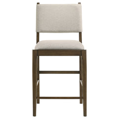 Silla auxiliar tapizada Ottowa marrón (juego de 2)
