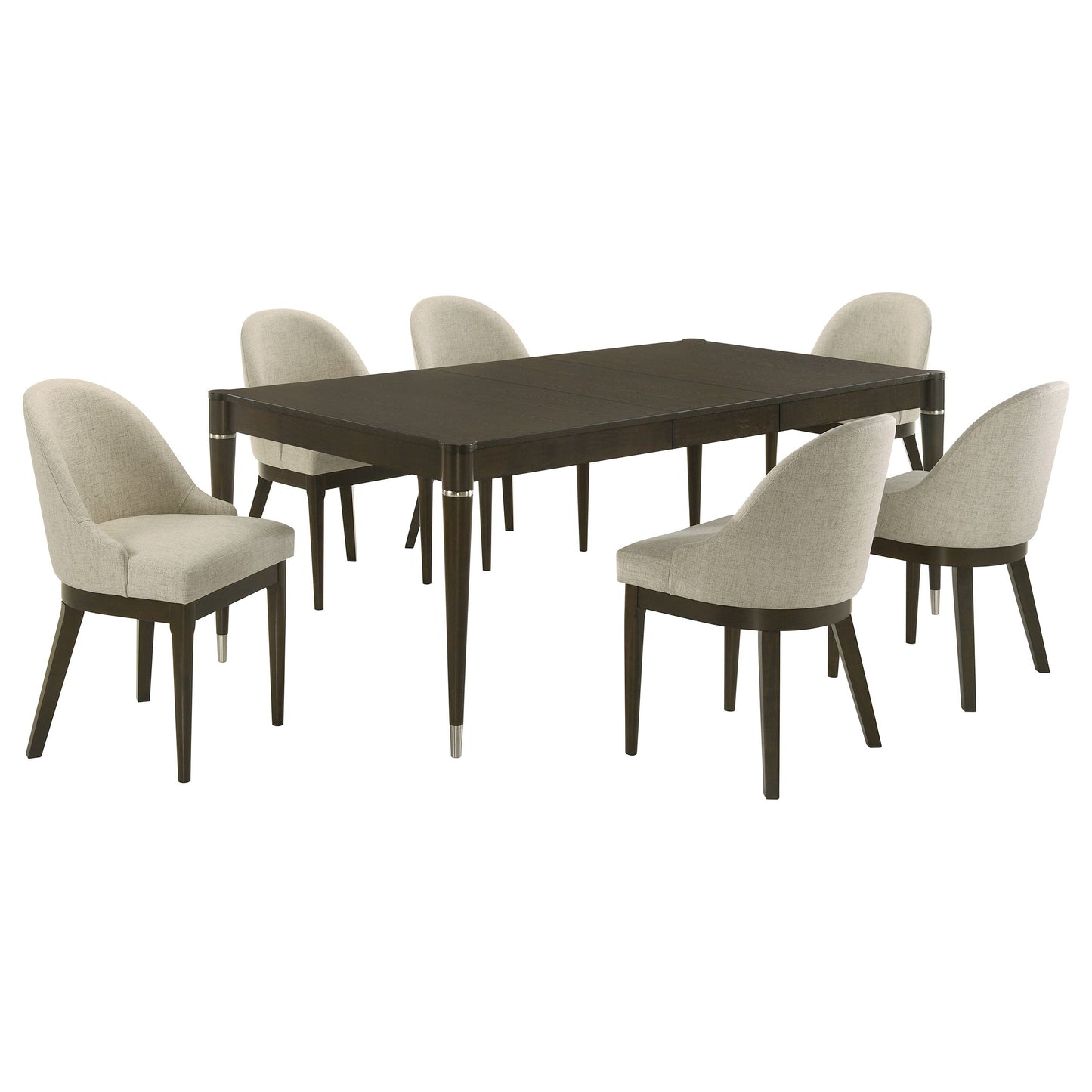 Reseda Rectangular Dining Set Ash Brown
