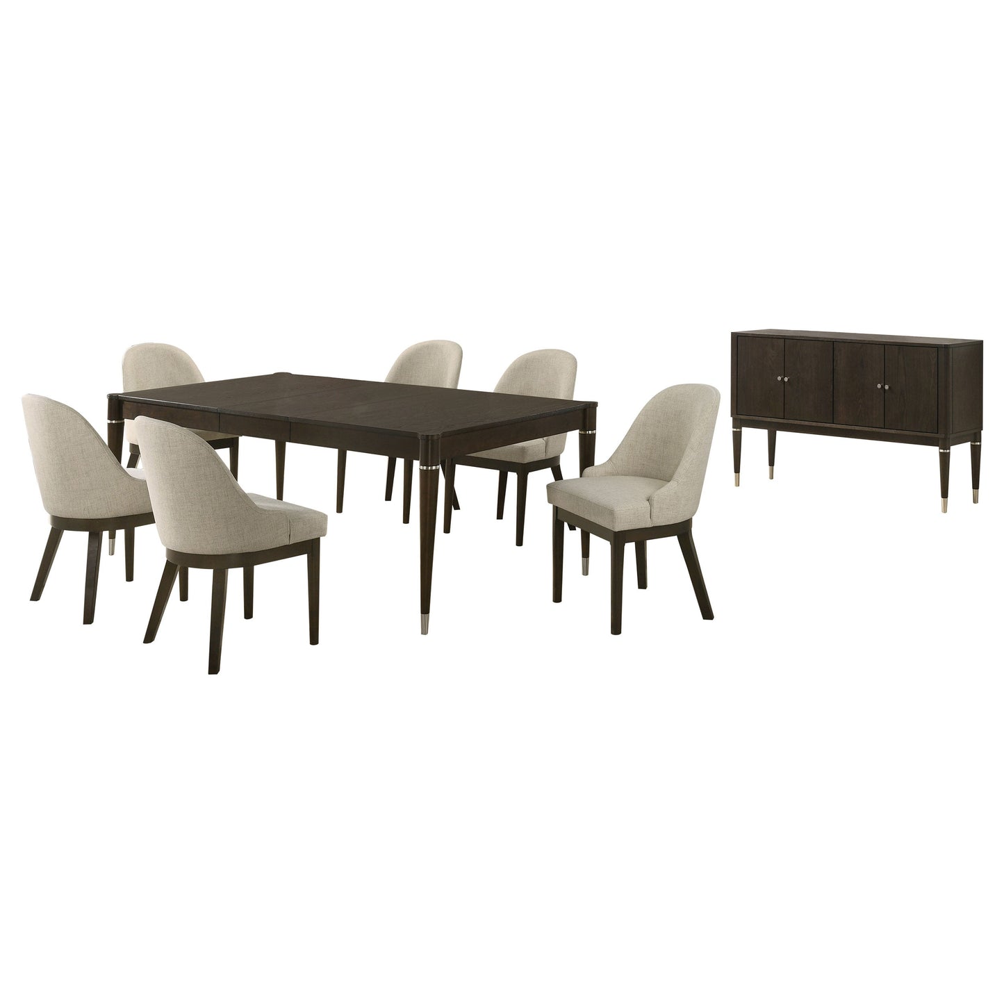 Reseda Rectangular Dining Set Ash Brown