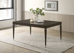 Mesa de comedor extensible Reseda de 81 pulgadas, color marrón ceniza