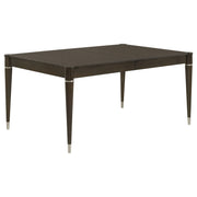 Mesa de comedor extensible Reseda de 81 pulgadas, color marrón ceniza