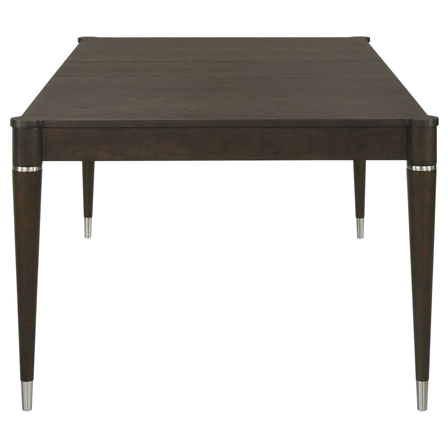 Mesa de comedor extensible Reseda de 81 pulgadas, color marrón ceniza