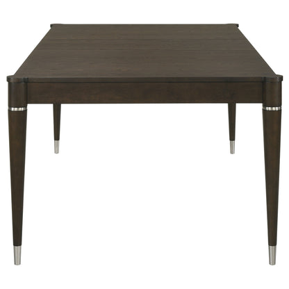 Mesa de comedor extensible Reseda de 81 pulgadas, color marrón ceniza
