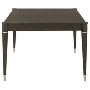 Mesa de comedor extensible Reseda de 81 pulgadas, color marrón ceniza