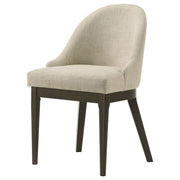 Reseda Beige Upholstered Dining Chairs Set of Two