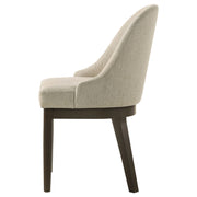 Reseda Beige Upholstered Dining Chairs Set of Two