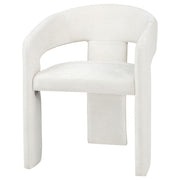 Carlow Upholstered Dining Arm Chair White (Set of 2)