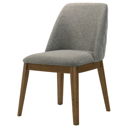 Franklin Upholstered Dining Side Chair Grey (Set of 2)