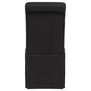 Shawna Upholstered Skirted Side Chair Black (Set of 2)