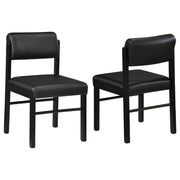 Kehoe Upholstered Dining Side Chair Black (Set of 2)