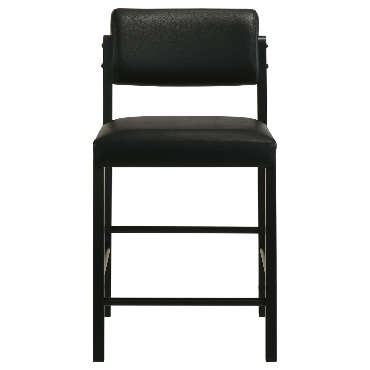 Kehoe Upholstered Counter Height Chair Black (Set of 2)