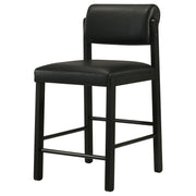 Kehoe Upholstered Counter Height Chair Black (Set of 2)