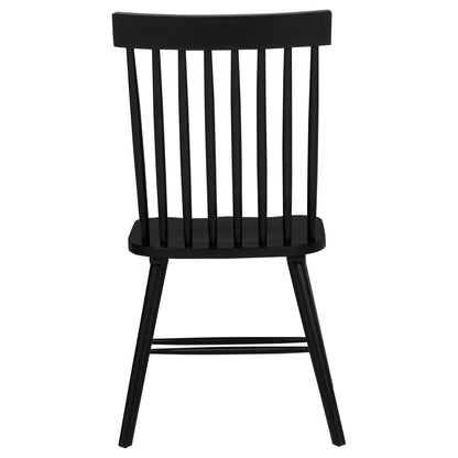 Hamlyn 5-piece Round Wood Dining Set Black