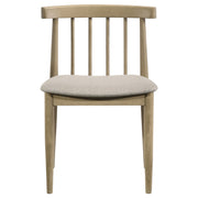 Hamlyn 5-piece Round Wood Dining Set Wheat and Natural Oak