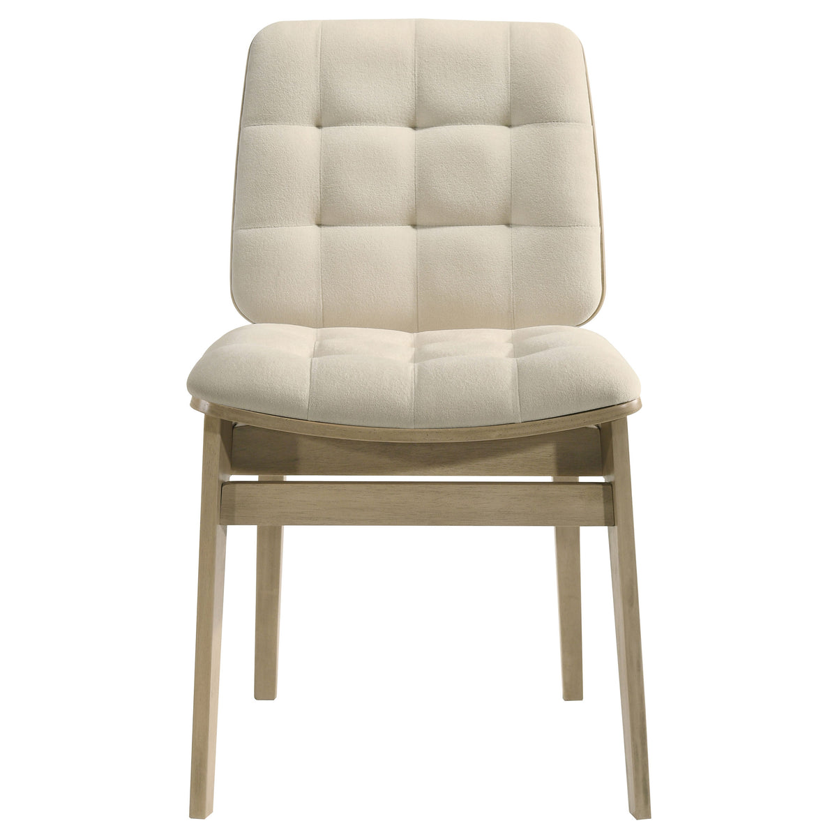 Hamlyn 5-piece Round Wood Dining Set Cream and Natural Oak
