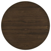 Hamlyn 5-piece Round Wood Dining Set Wheat and Walnut