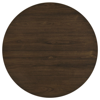 Hamlyn 5-piece Round Wood Dining Set Cream and Walnut