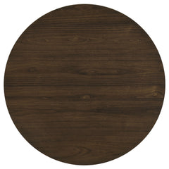 Hamlyn 5-piece Round Wood Dining Set Cream and Walnut
