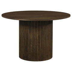 Hamlyn 47-inch Round Wood Dining Room Table Walnut