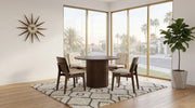 Hamlyn 47-inch Round Wood Dining Room Table Walnut