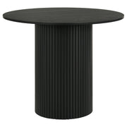 Hamlyn 5-piece Round Wood Counter Height Dining Set Grey and Black