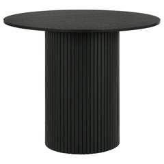 Hamlyn 5-piece Round Wood Counter Height Dining Set Grey and Black