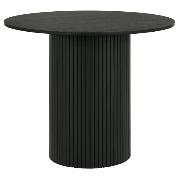 Hamlyn 43-inch Round Wood Counter Height Dining Table Black