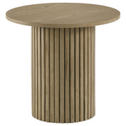 Hamlyn 5-piece Round Wood Counter Height Dining Set Grey and Natural Oak