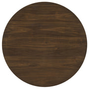 Hamlyn 5-piece Round Wood Counter Height Dining Set Grey and Walnut