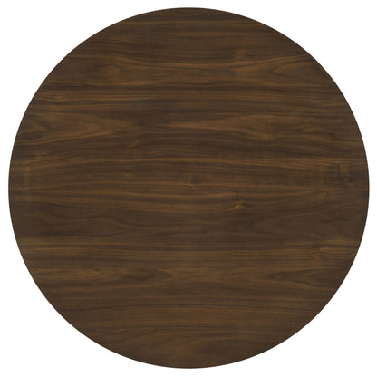 Hamlyn 5-piece Round Wood Counter Height Dining Set Grey and Walnut