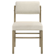 Strouse 5-piece Dining Set Cream and Natural Oak