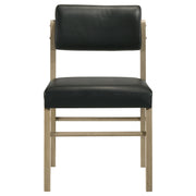 Strouse 5-piece Dining Set Black and Natural Oak