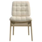 Strouse 5-piece Dining Set Cream and Natural Oak