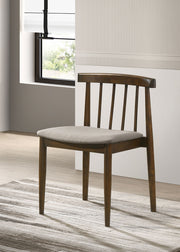 Cullen Dining Side Chair Upholstered Seat Walnut (Set of 2)