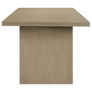Decker 7-piece 82-inch Rectangular Dining Set Grey and Natural Oak