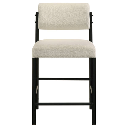 Decker 7-piece 70-inch Rectangular Counter Height Dining Set Cream and Black