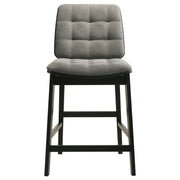 Redbridge Upholstered Counter Chair Grey and Black (Set of 2)