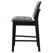 Redbridge Upholstered Counter Chair Grey and Black (Set of 2)