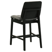 Redbridge Upholstered Counter Chair Grey and Black (Set of 2)