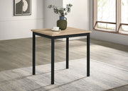 Garza Space Saving Rectangular Dining Table Greige Oak