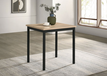 Garza Space Saving Rectangular Dining Table Greige Oak