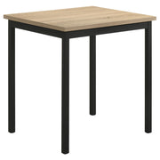 Garza Space Saving Rectangular Dining Table Greige Oak